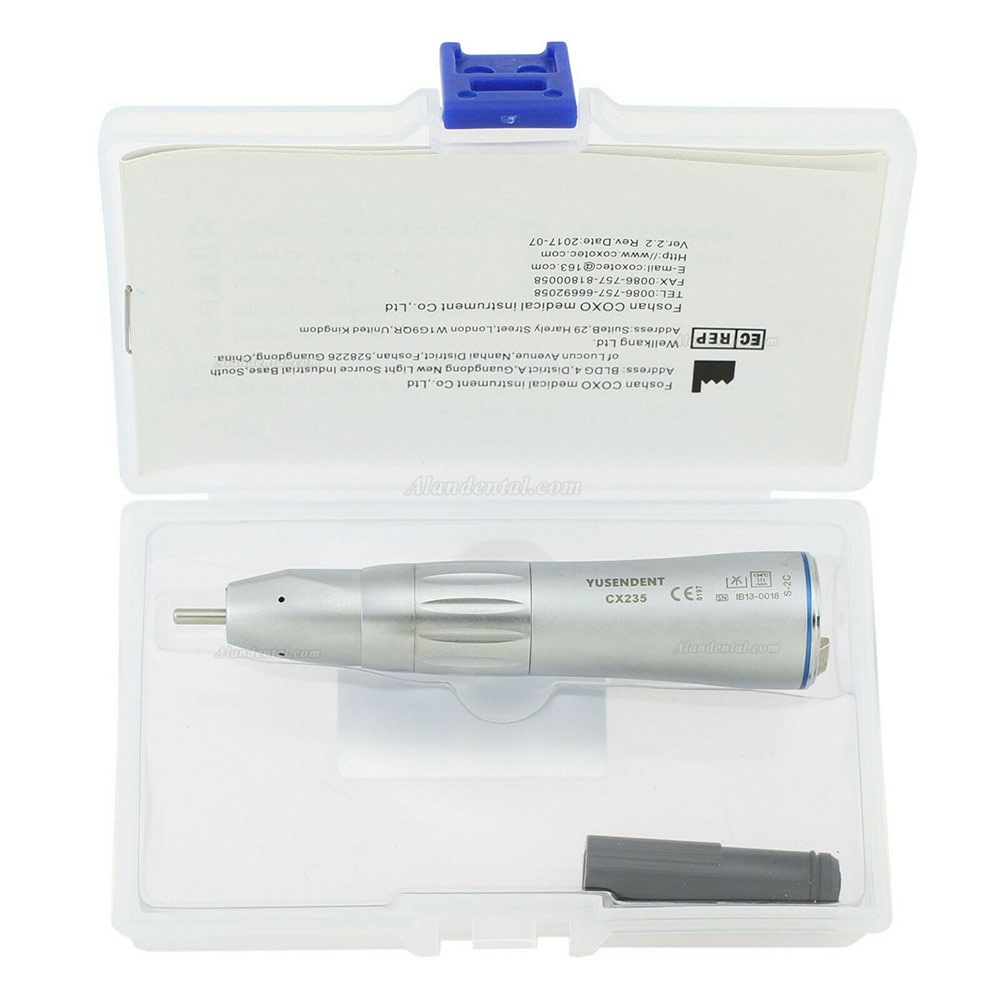 YUSENDENT® CX235-2C Straight Nose Handpiece (Fiber Optic Inner Water Spray)